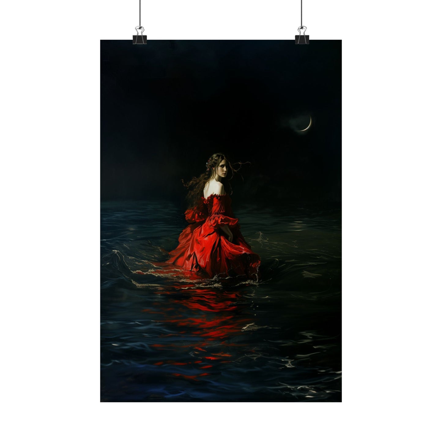 Red Dress Art Print