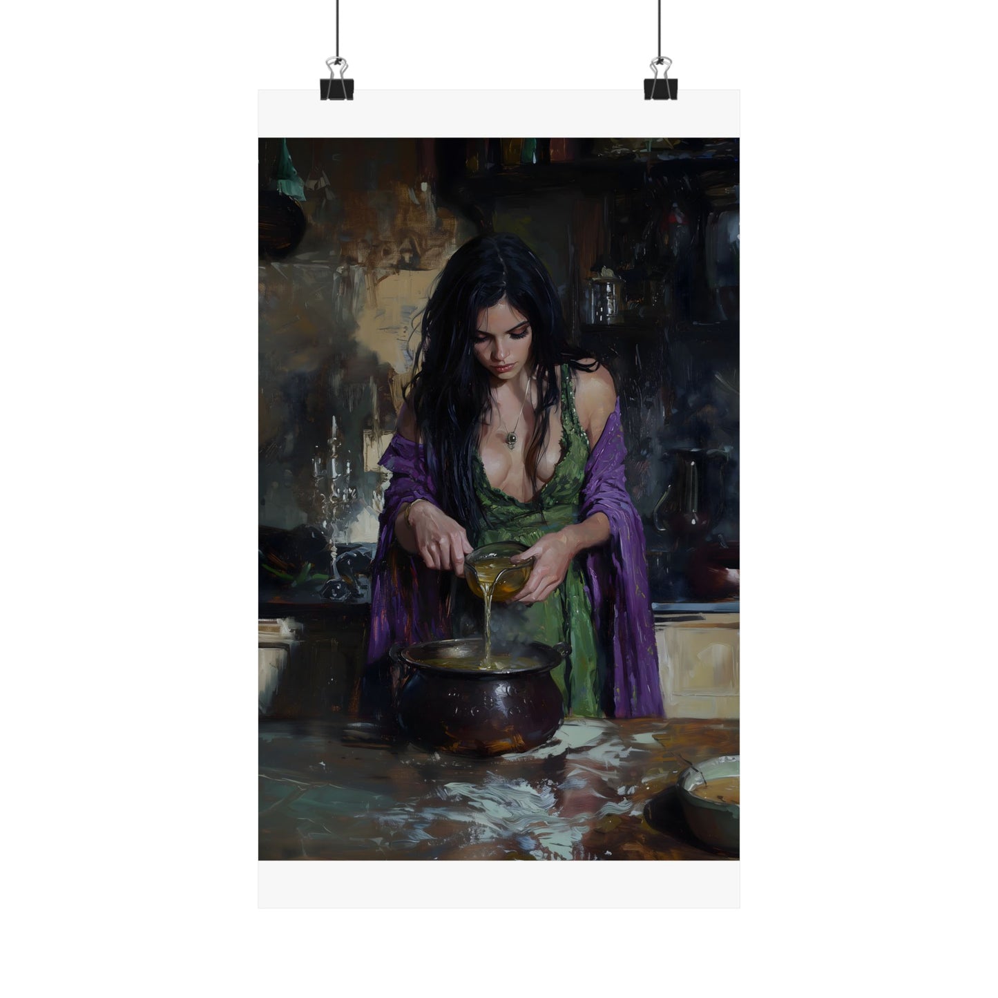 Witchy kitchen Art Print