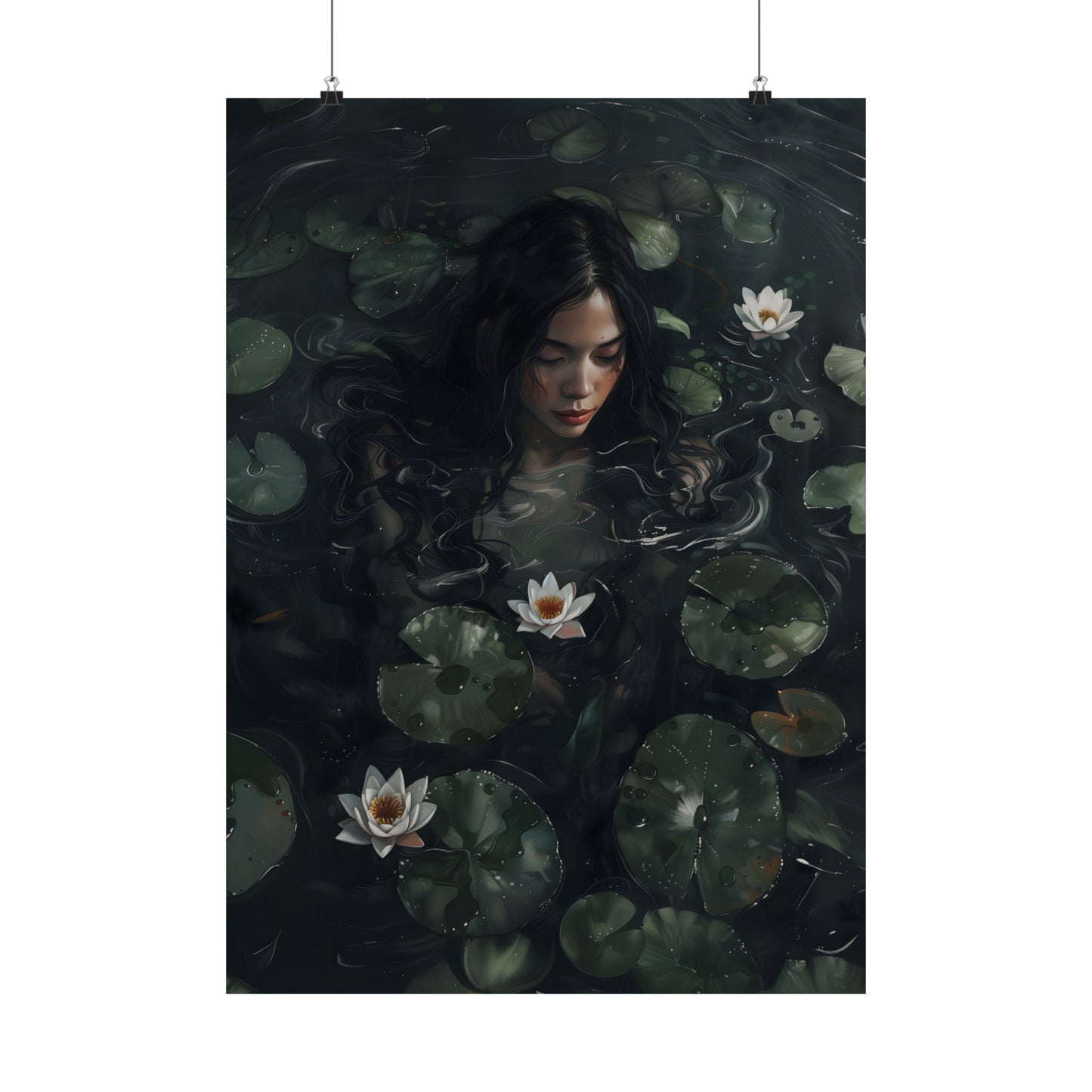 Lotus Girl Art Print