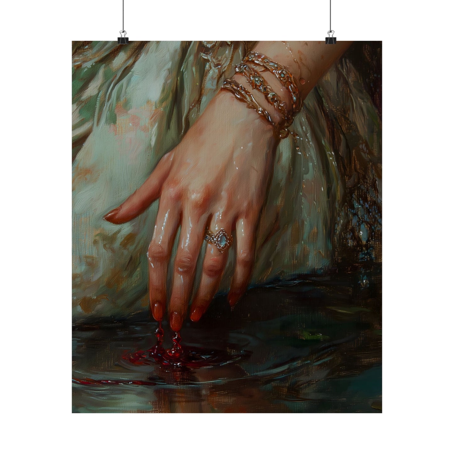 Bloody Hands Art Print