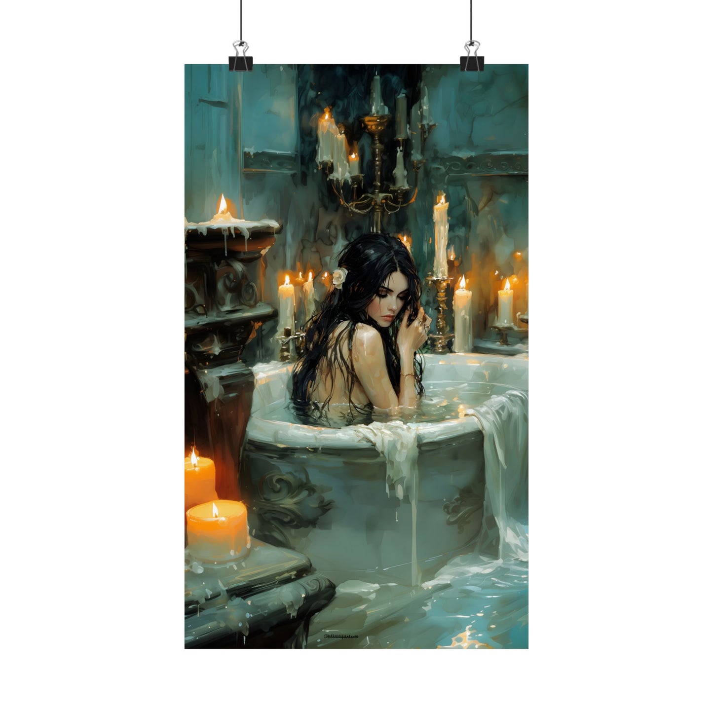 Witchy Bathtube Art Print