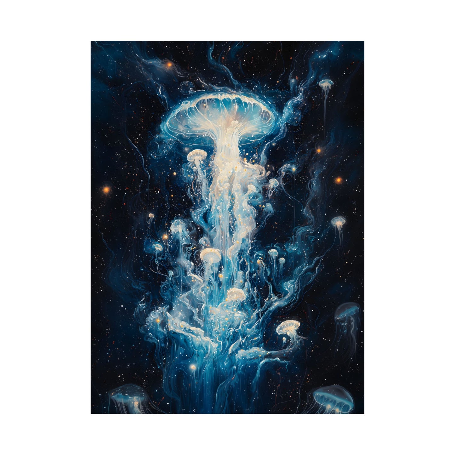 Etheral Jelly Fish Art Print