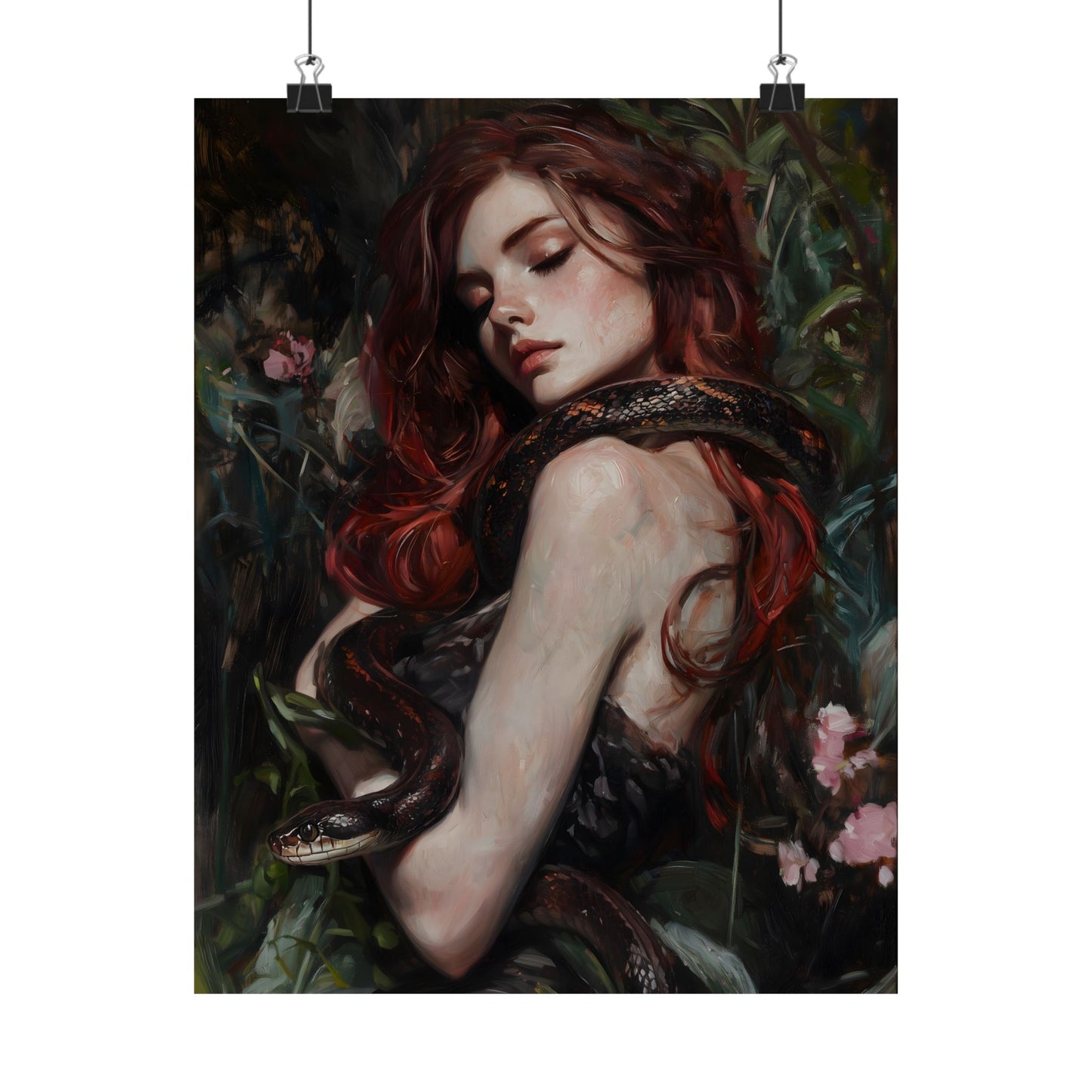 Lilith and Snake Art Print