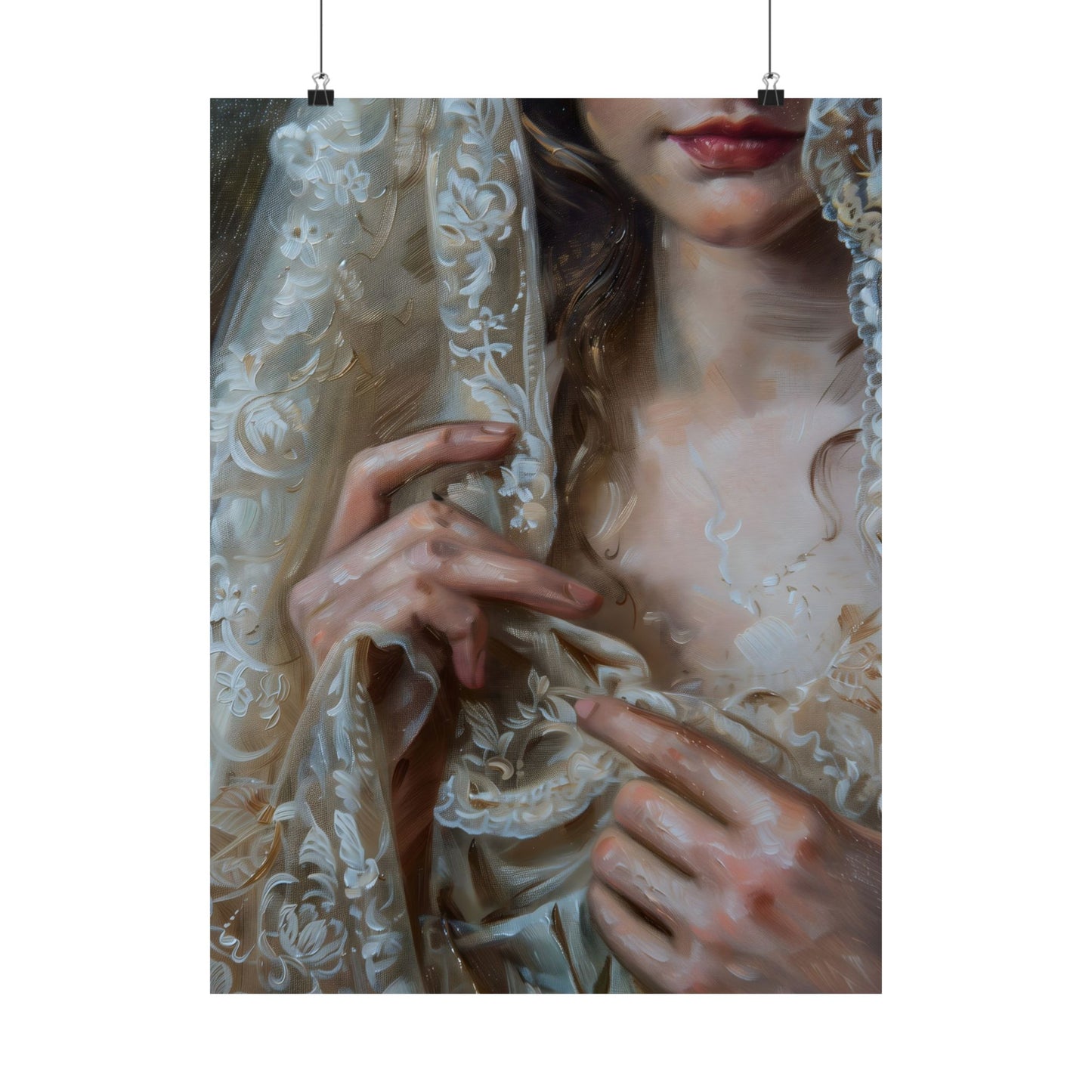 White Veil Art Print