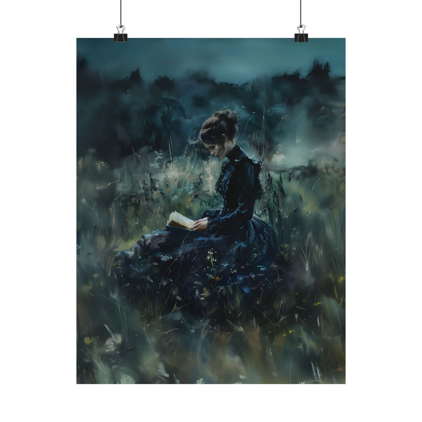 Lady Reader Art Print