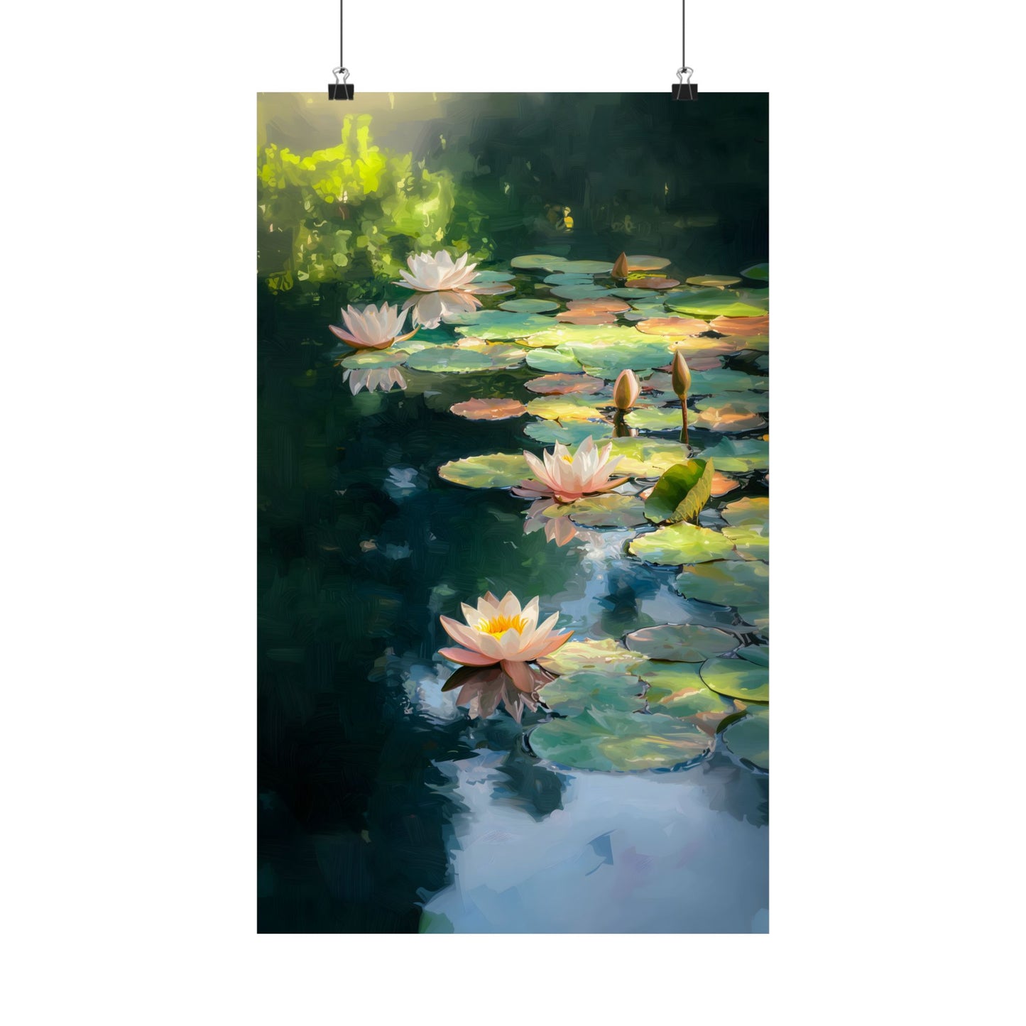 Lotus Pond Art Print