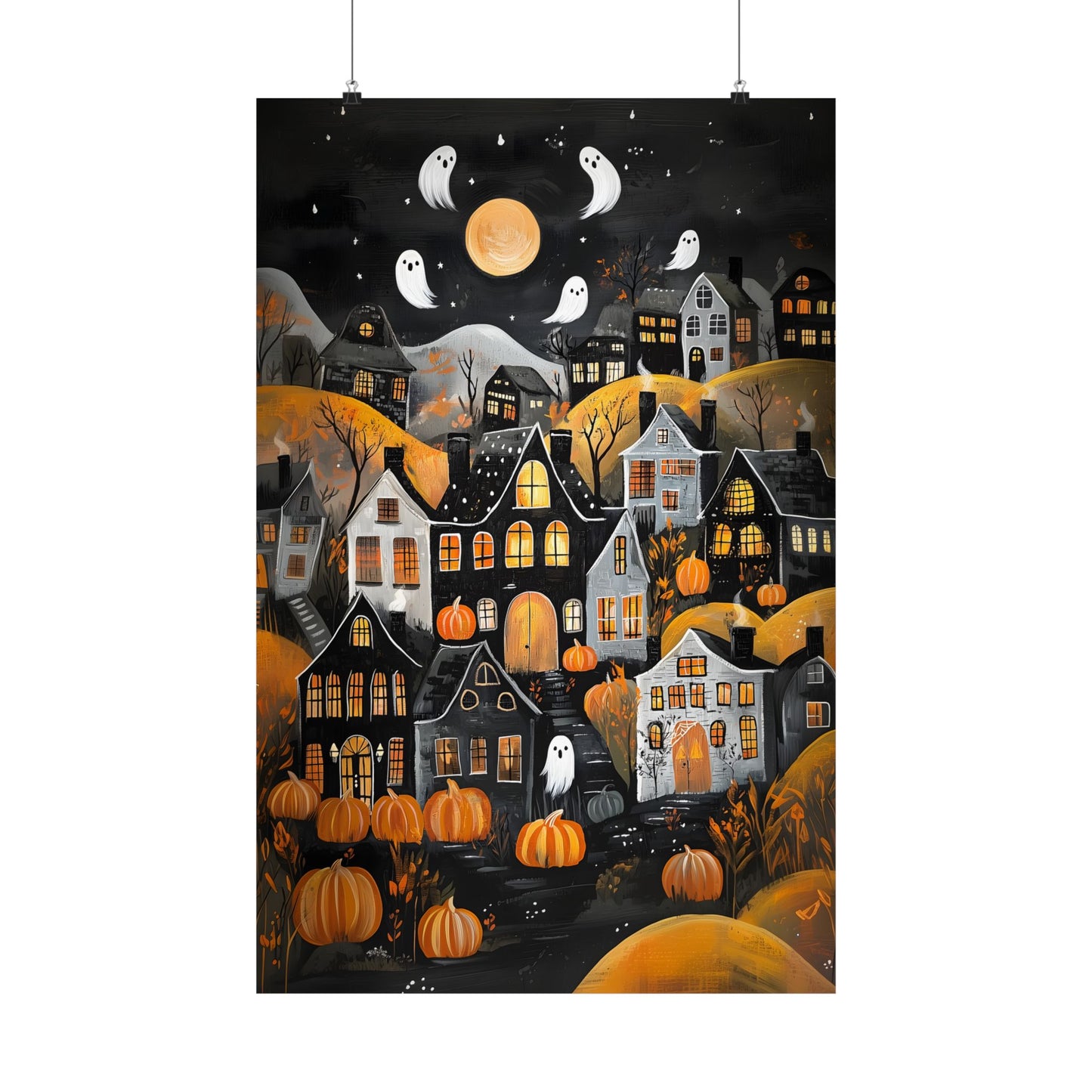 Halloween Town Art Print