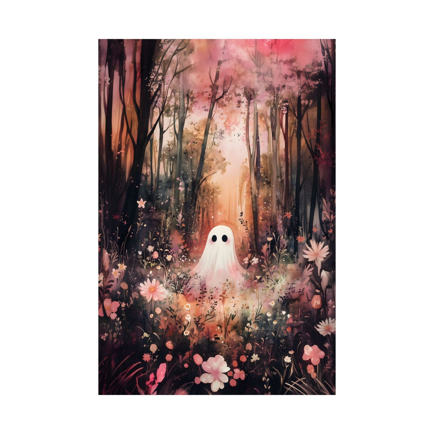 Floral Ghost Art Print