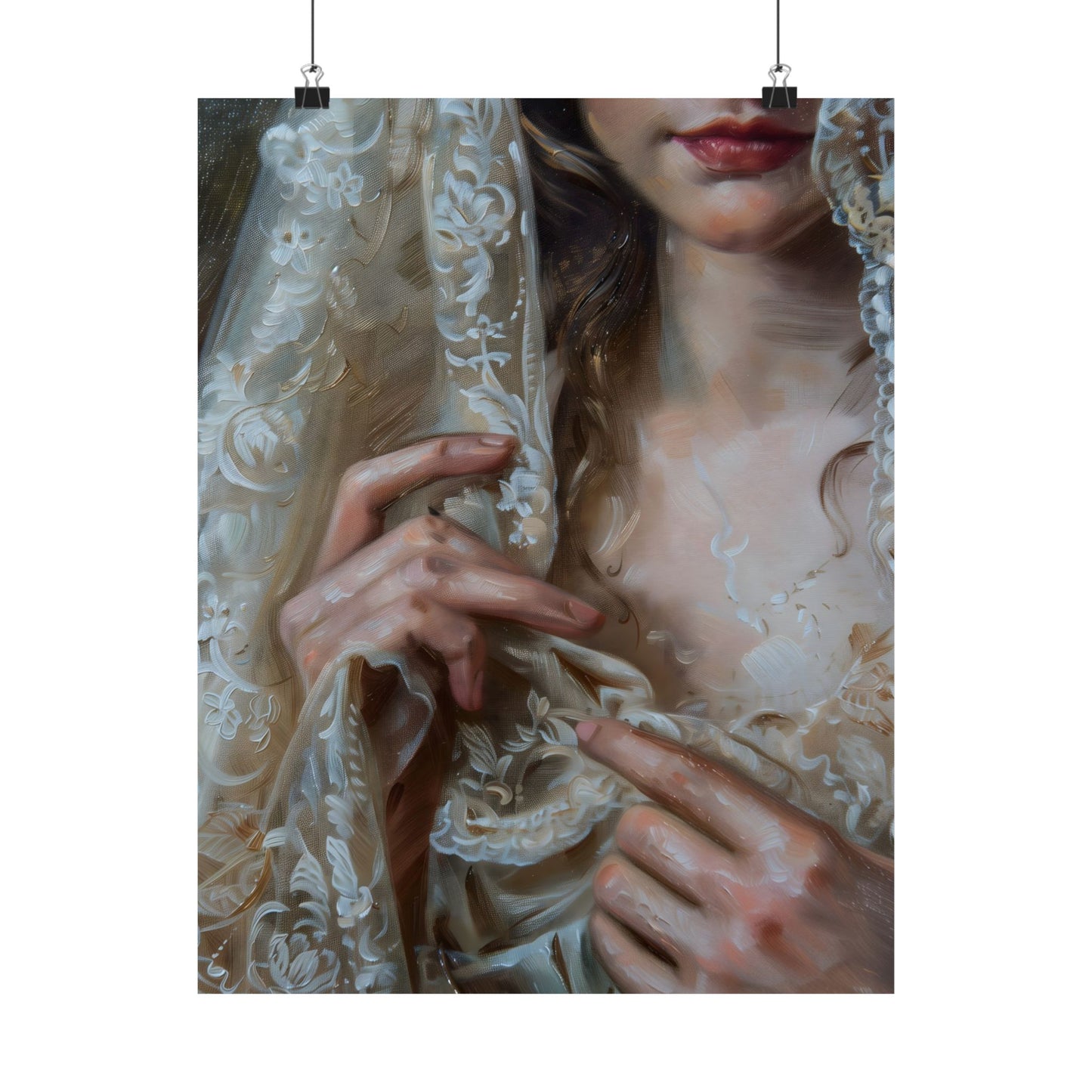 White Veil Art Print