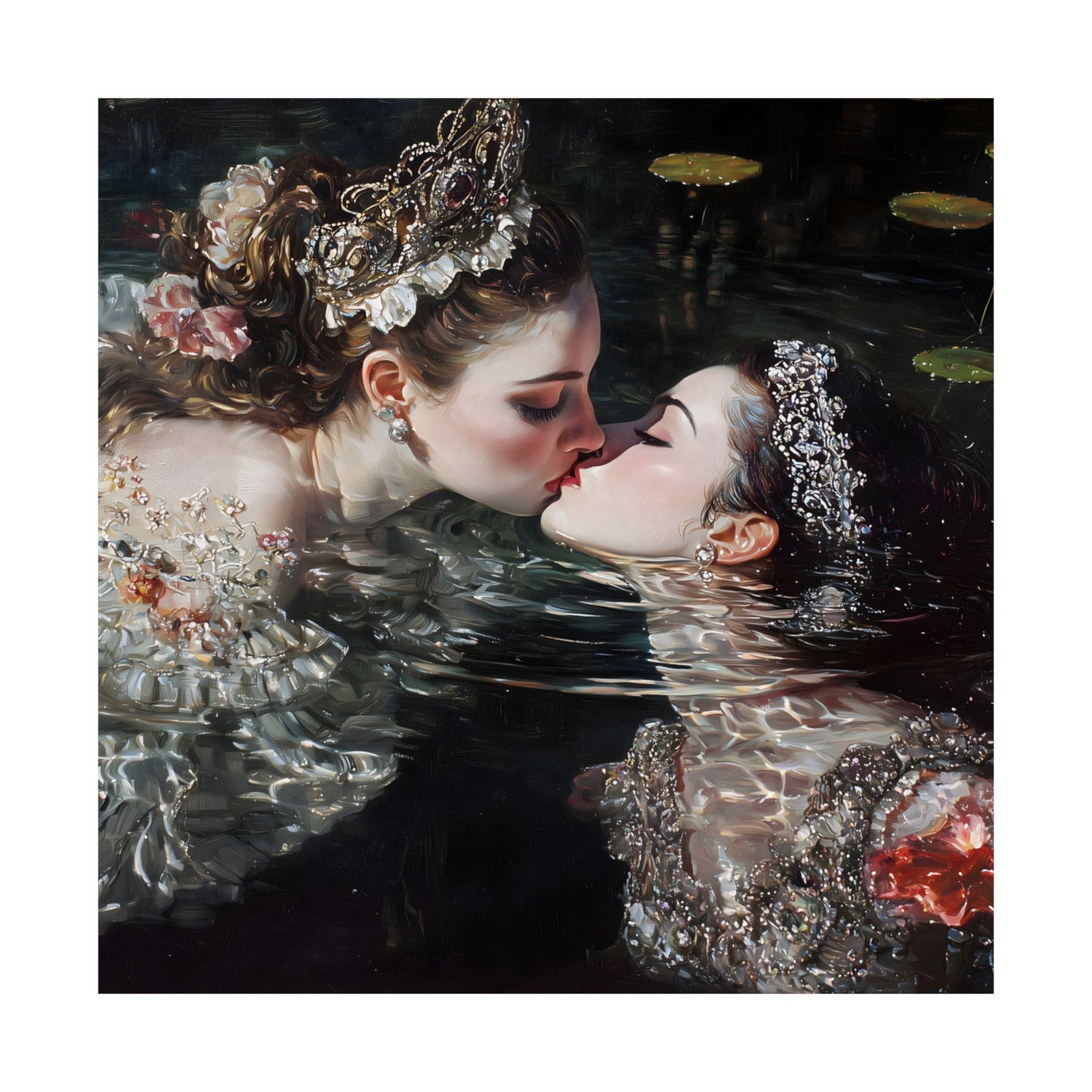 Swimming Queens Art Print