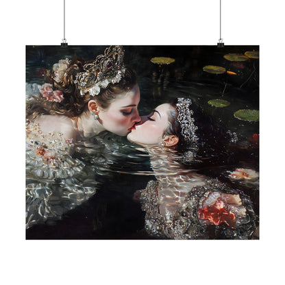 Swimming Queens Art Print