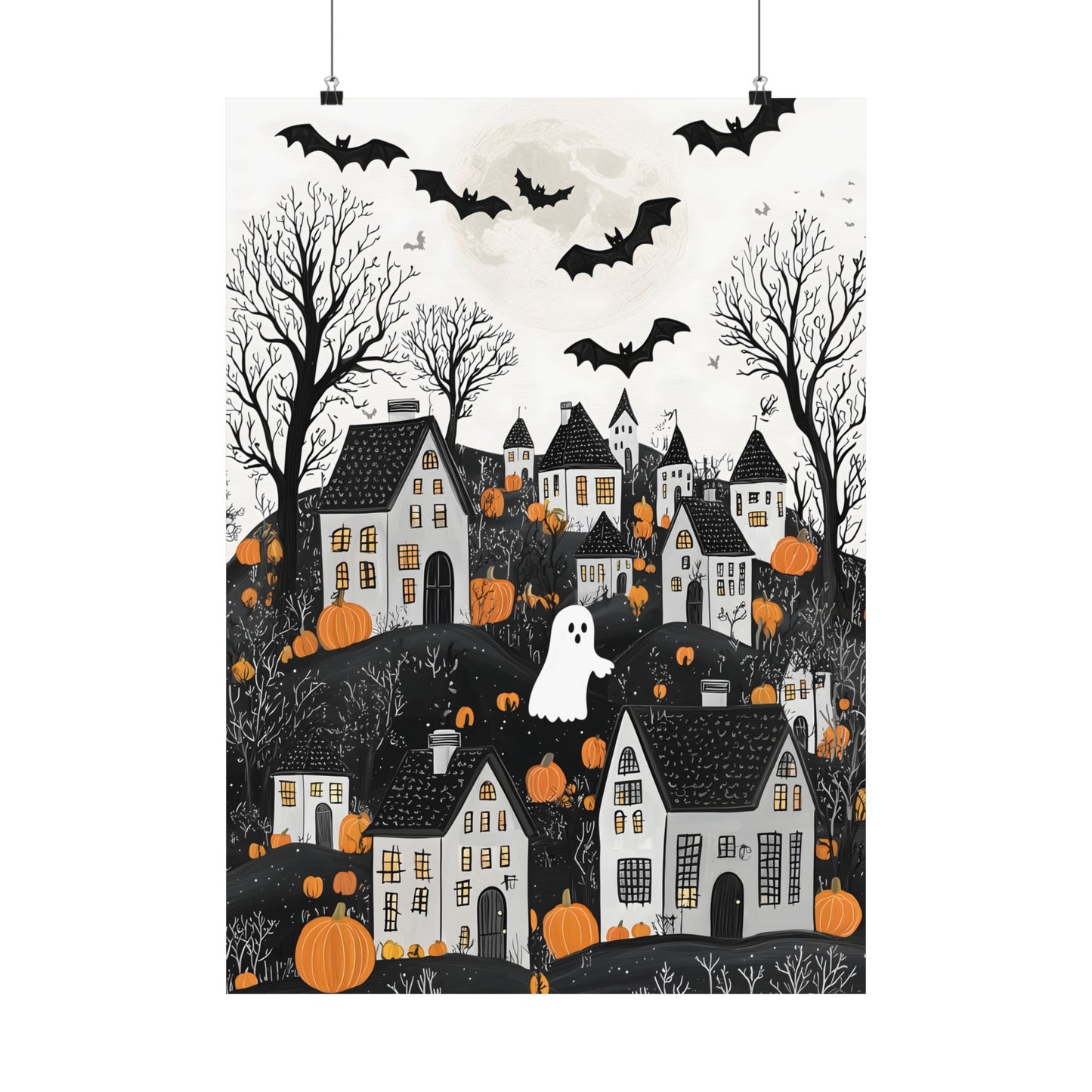 Halloween Town Art Print