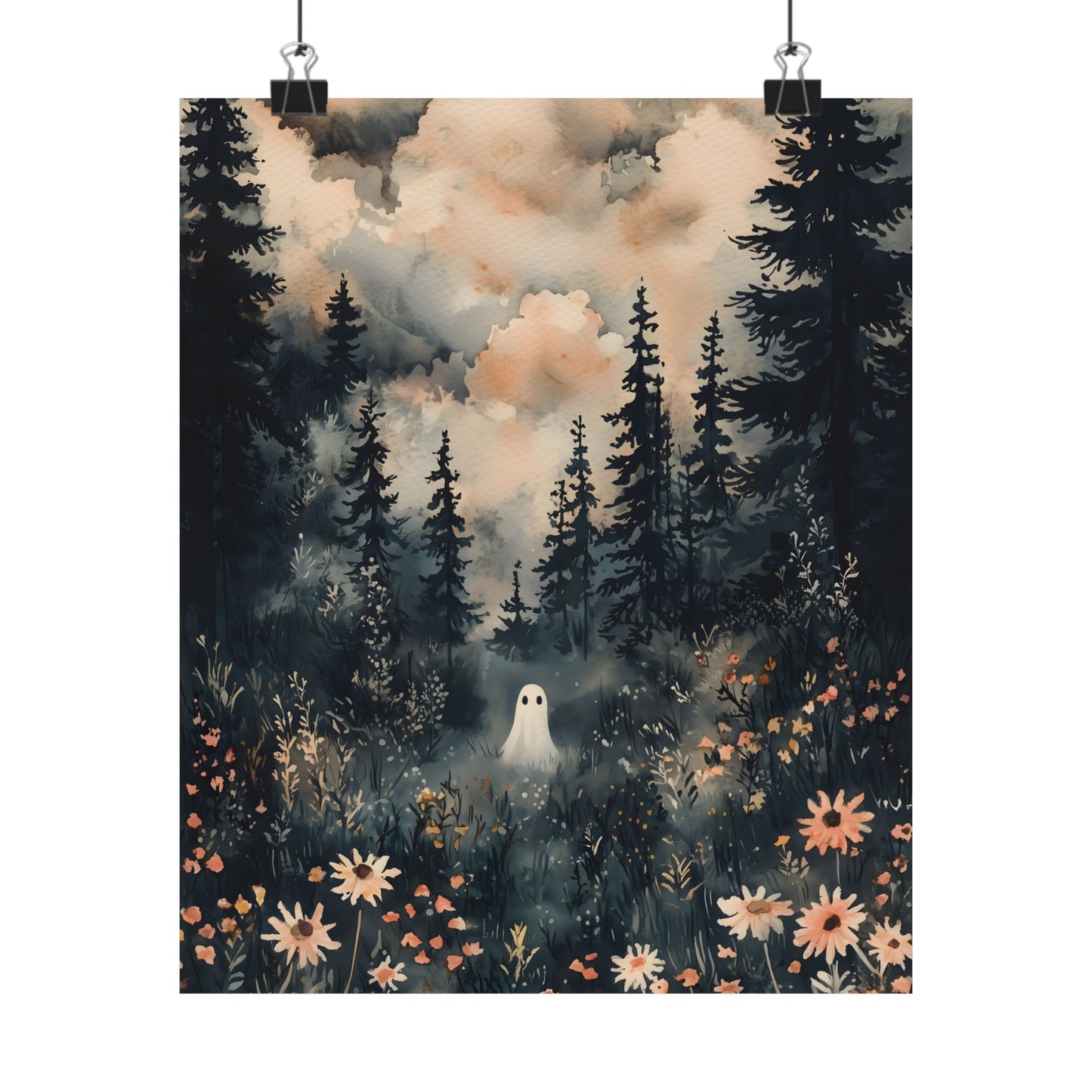 Lonely Ghost Art Print