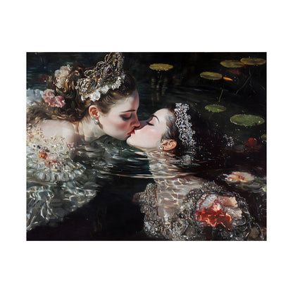 Swimming Queens Art Print