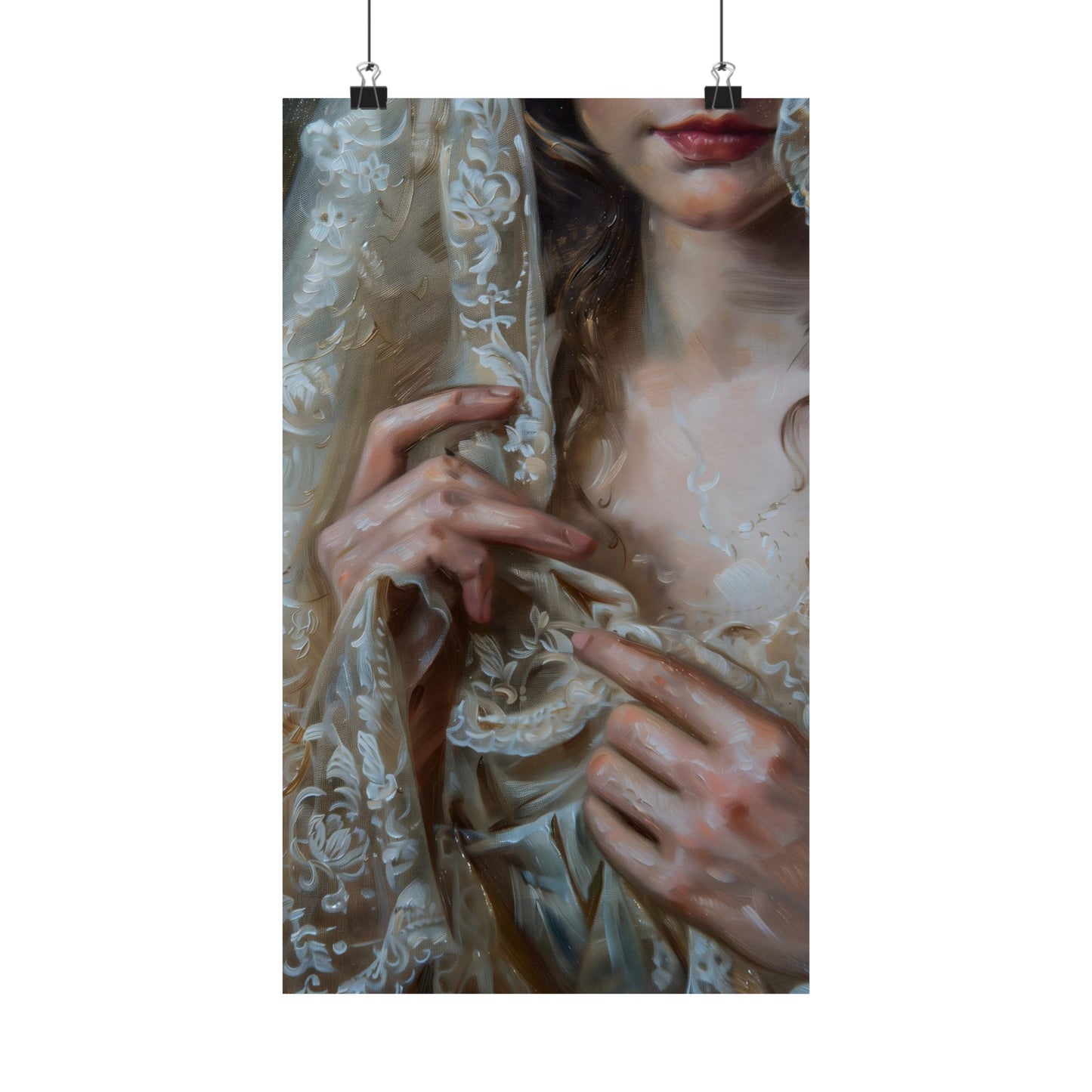 White Veil Art Print