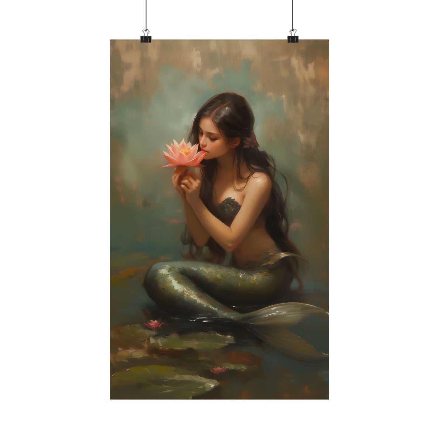 Lotus Mermaid Art Print