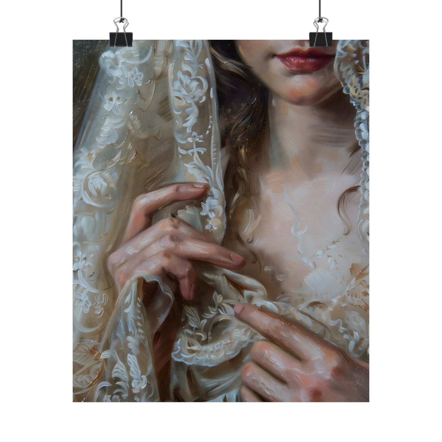 White Veil Art Print