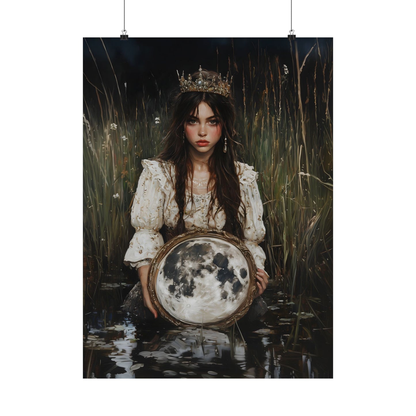 Fullmoon Mirror Art Print