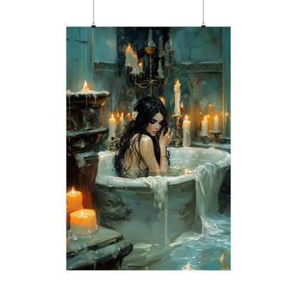 Witchy Bathtube Art Print