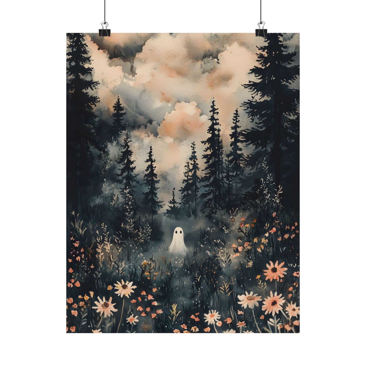 Lonely Ghost Art Print