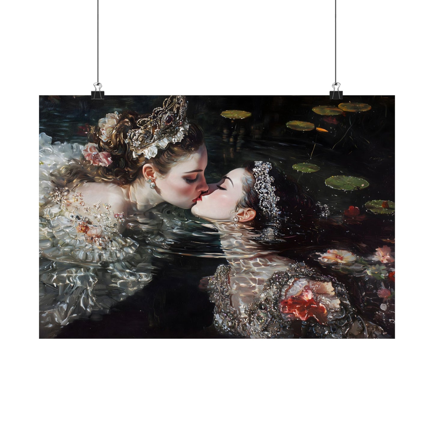 Swimming Queens Art Print