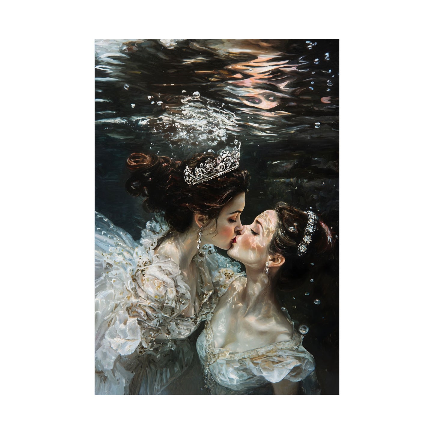 Underwater Love Art Print