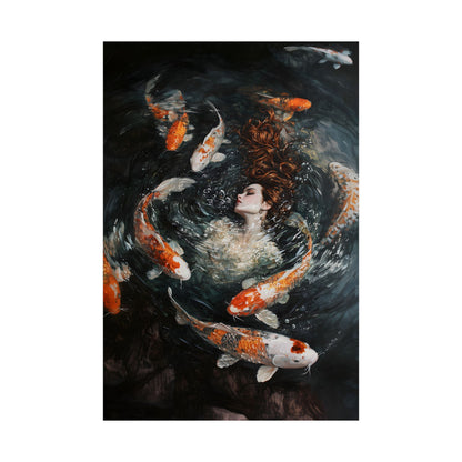 Swimming with fishes Art Print