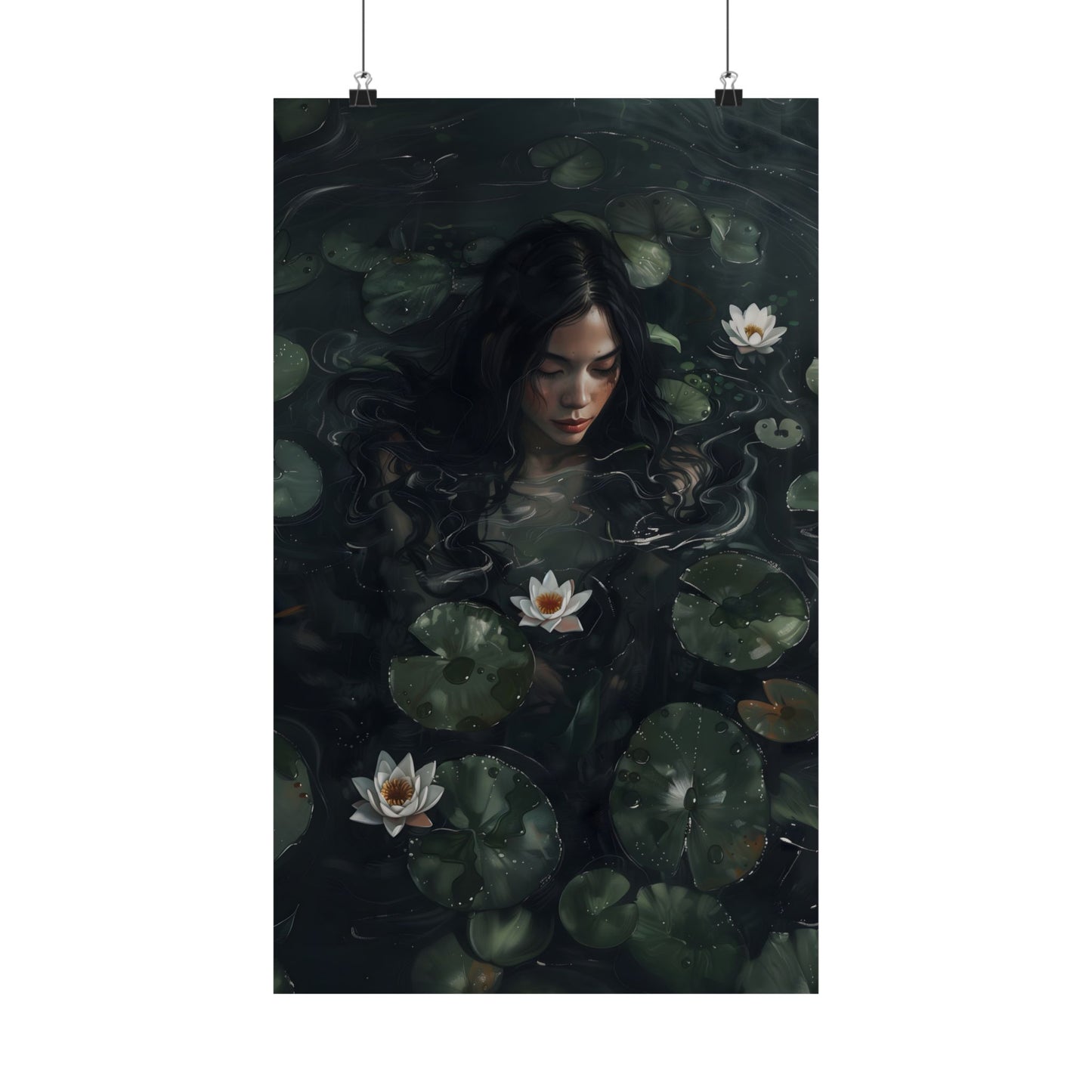 Lotus Girl Art Print