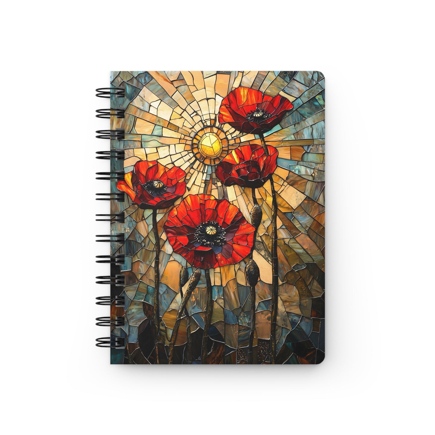 Poppies Spiral Bound Journal