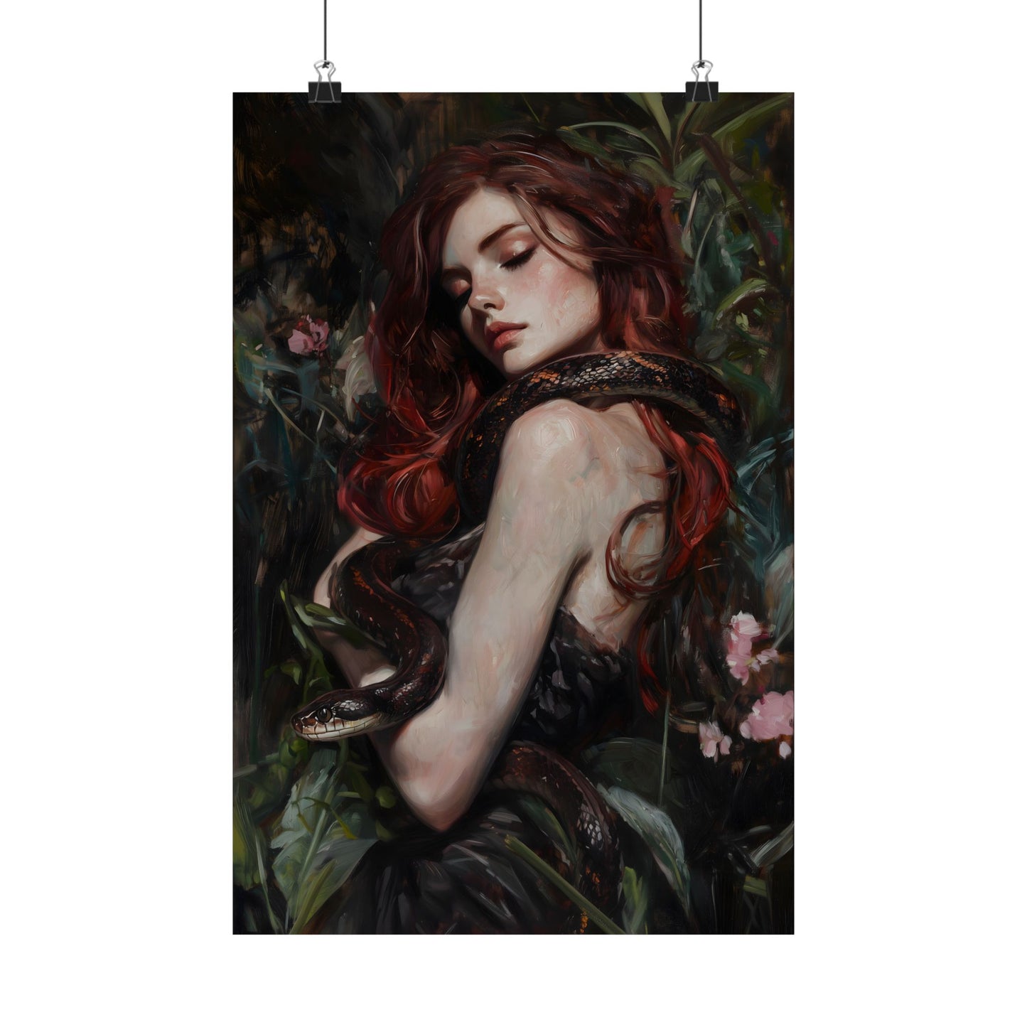 Lilith and Snake Art Print