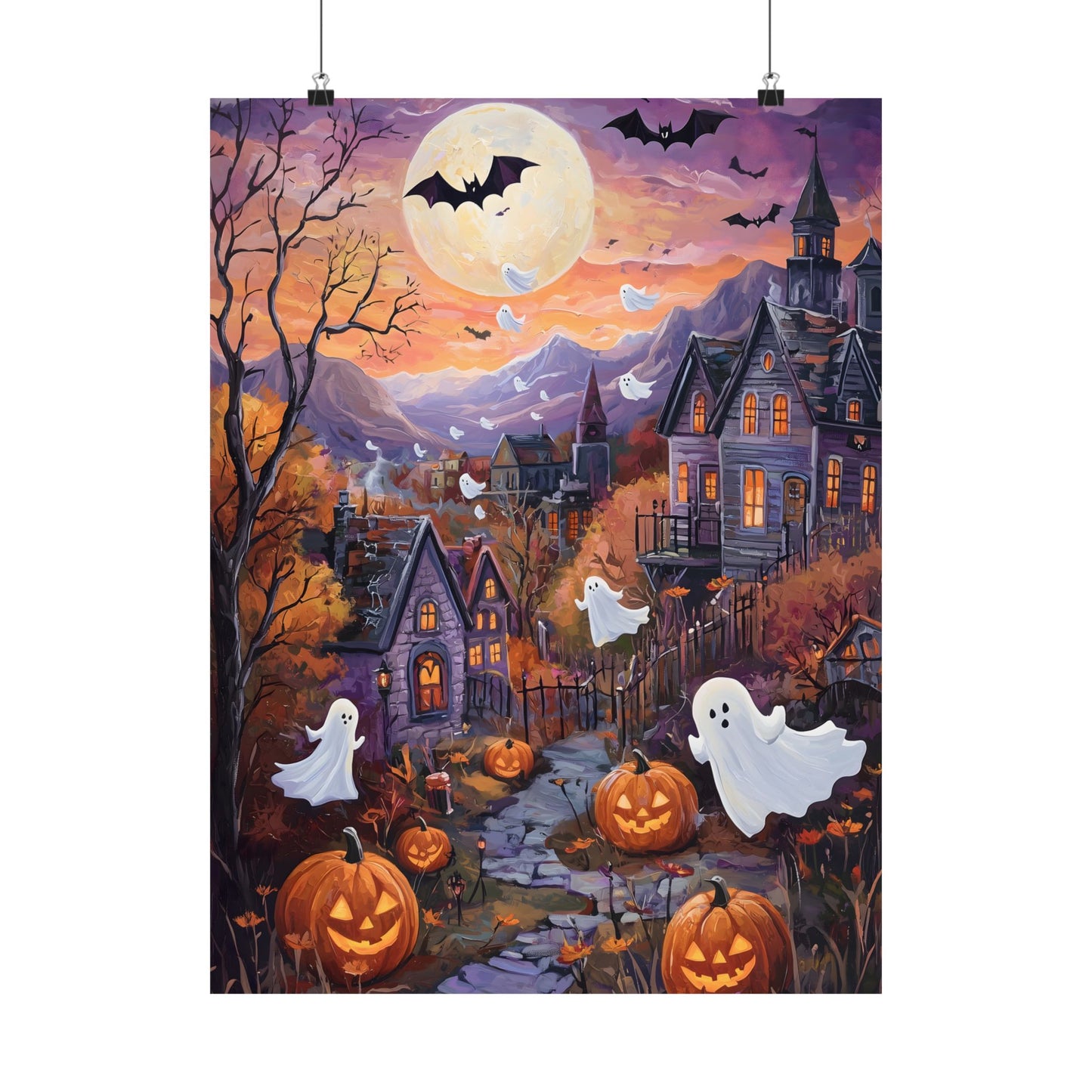 Halloween Town Art Print