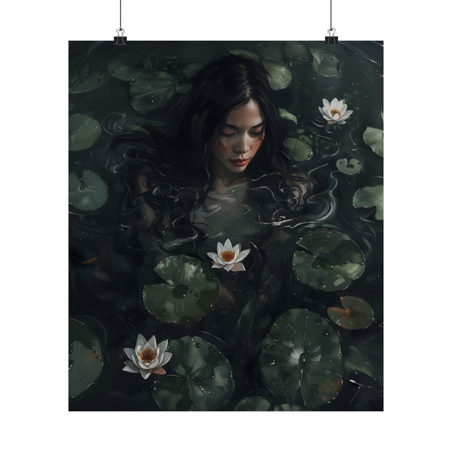 Lotus Girl Art Print