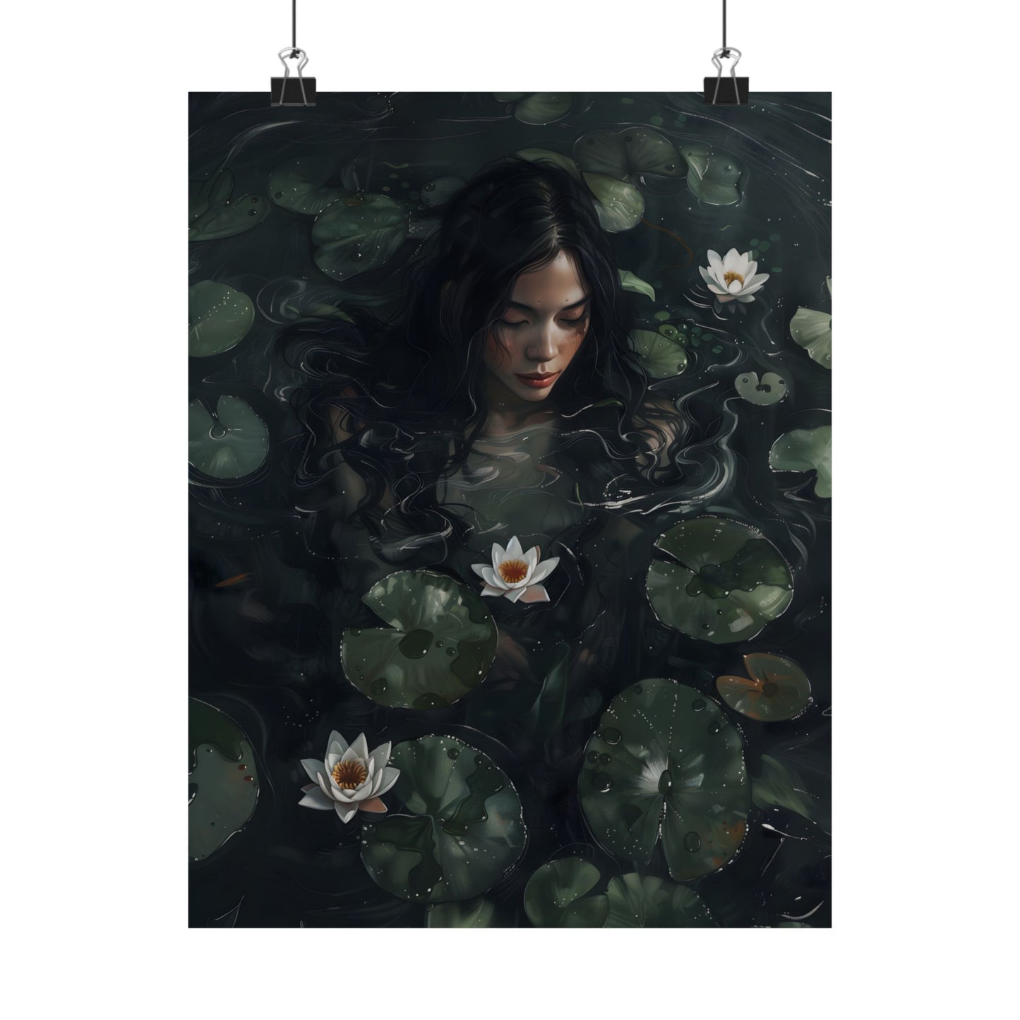 Lotus Girl Art Print