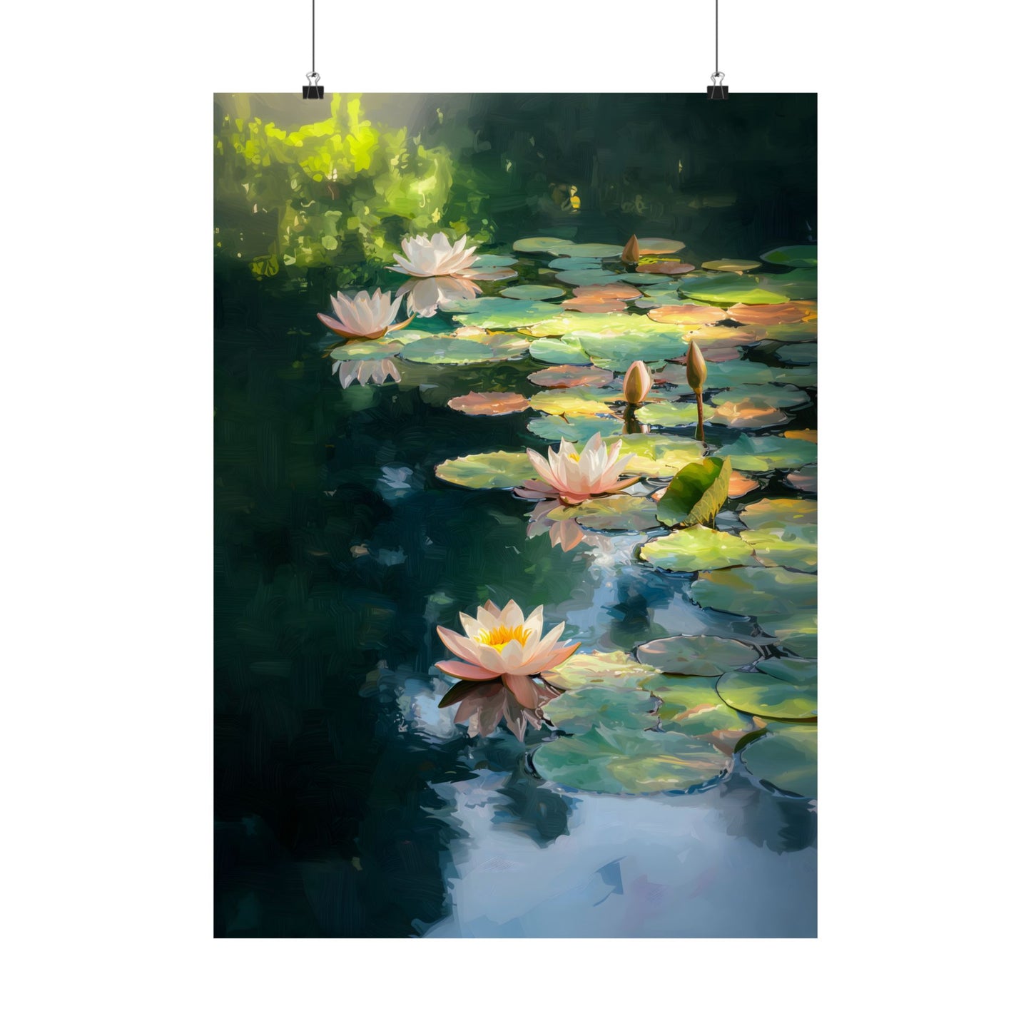 Lotus Pond Art Print