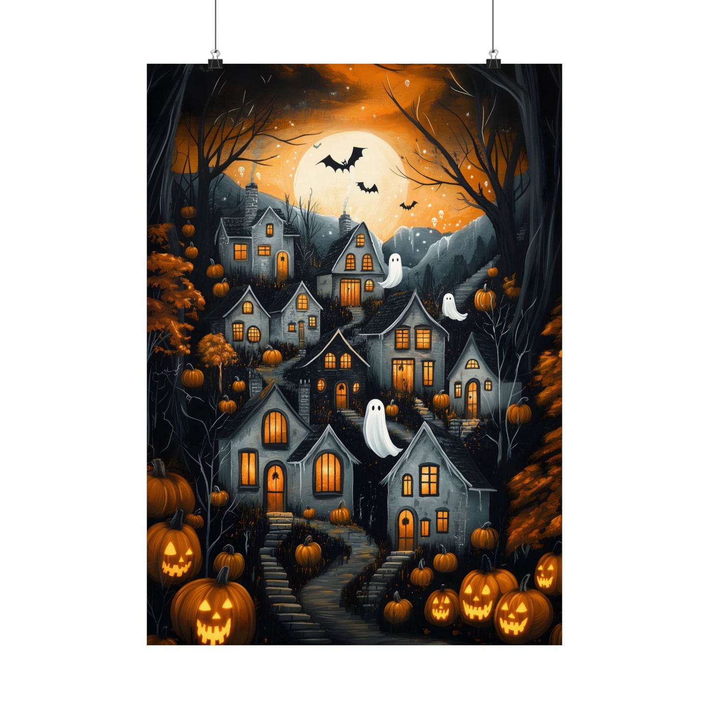 Halloween Town Art Print