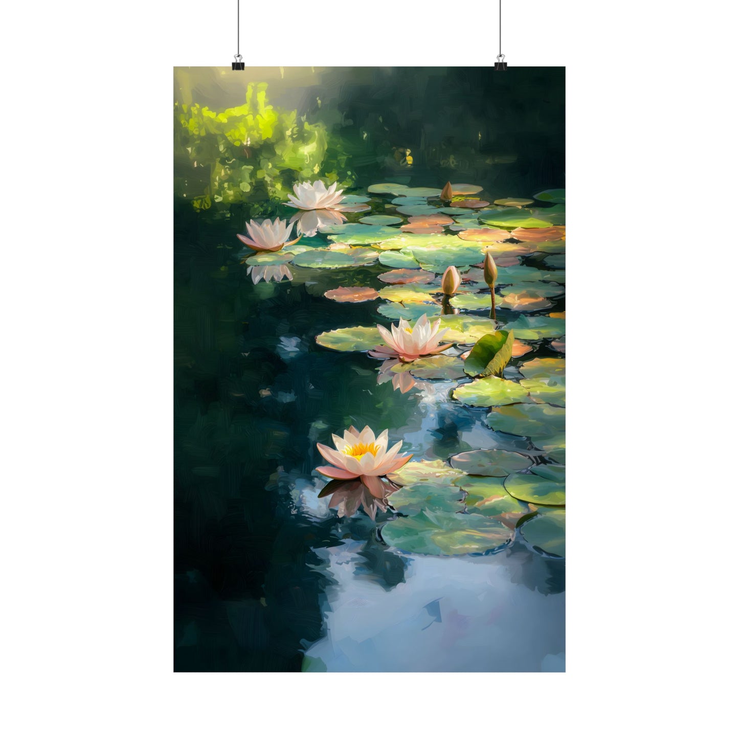 Lotus Pond Art Print