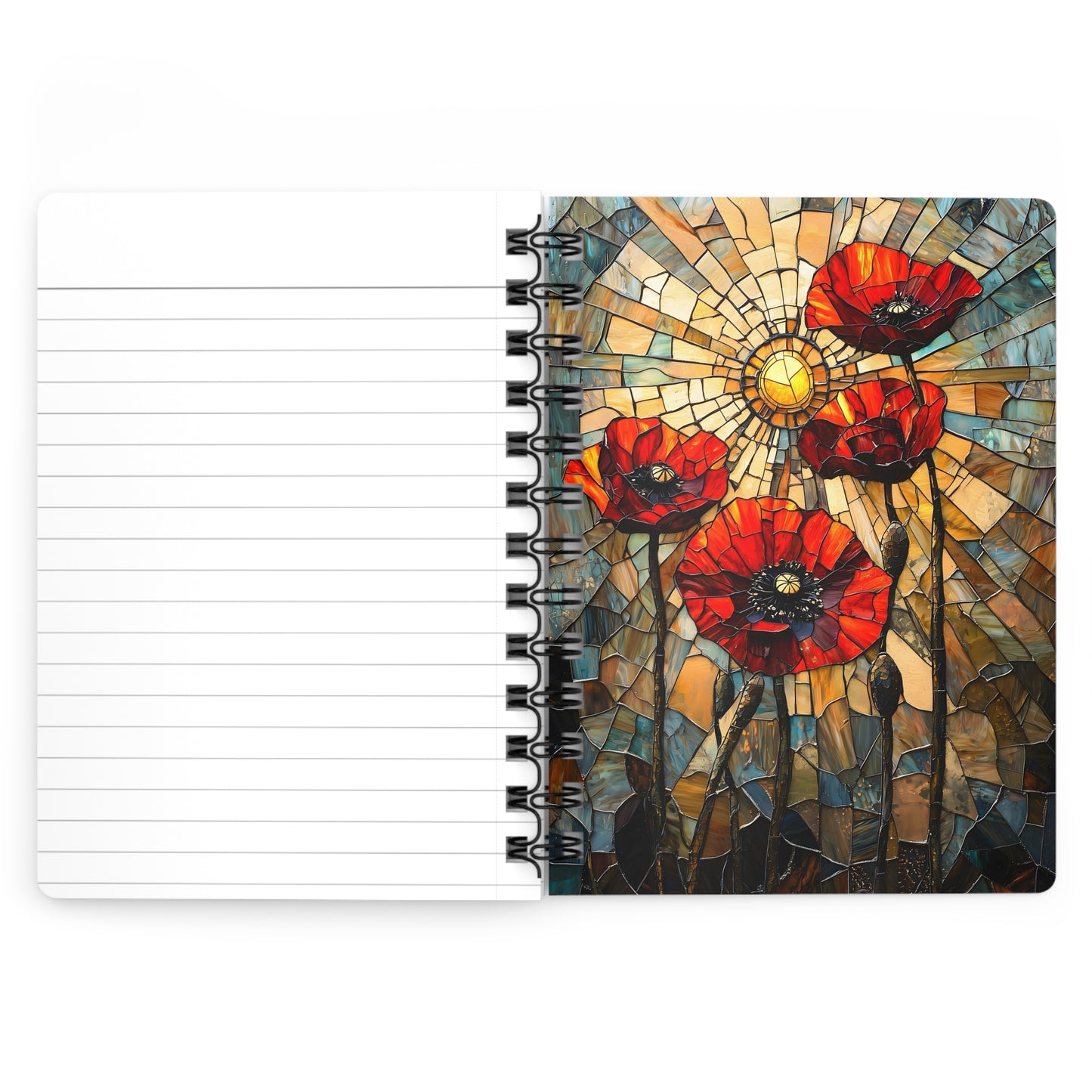 Poppies Spiral Bound Journal