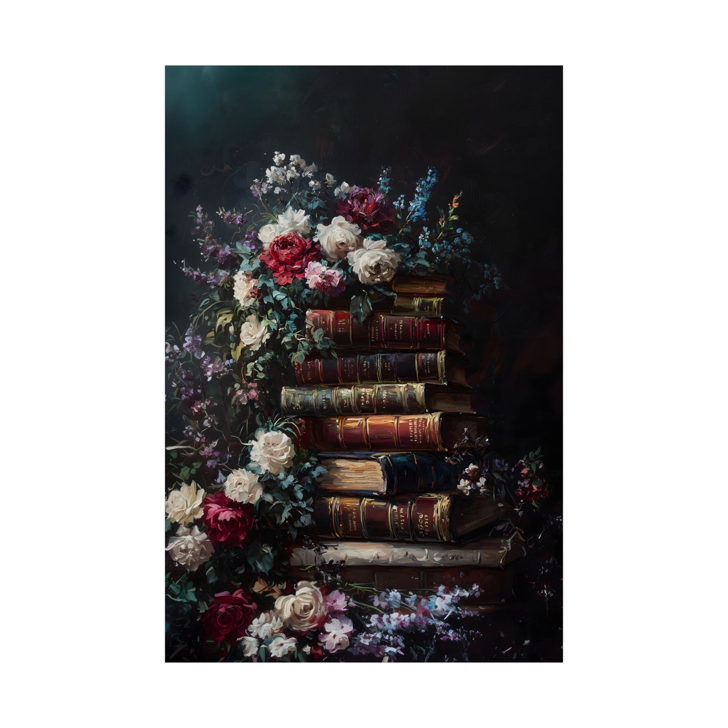 Stack of Books Art Print