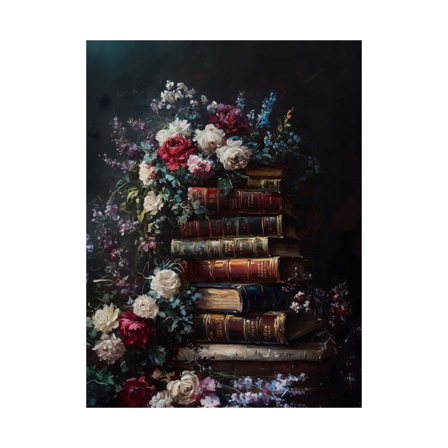 Stack of Books Art Print