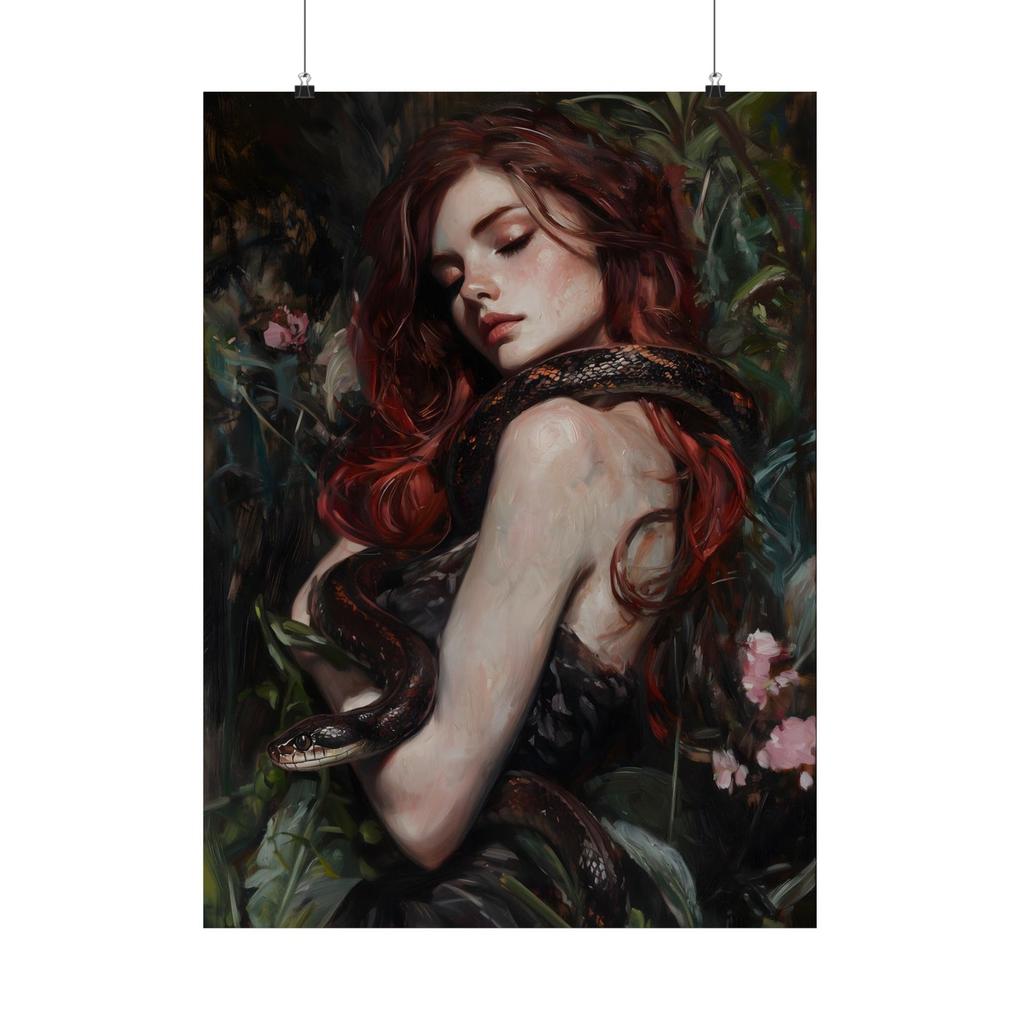 Lilith and Snake Art Print