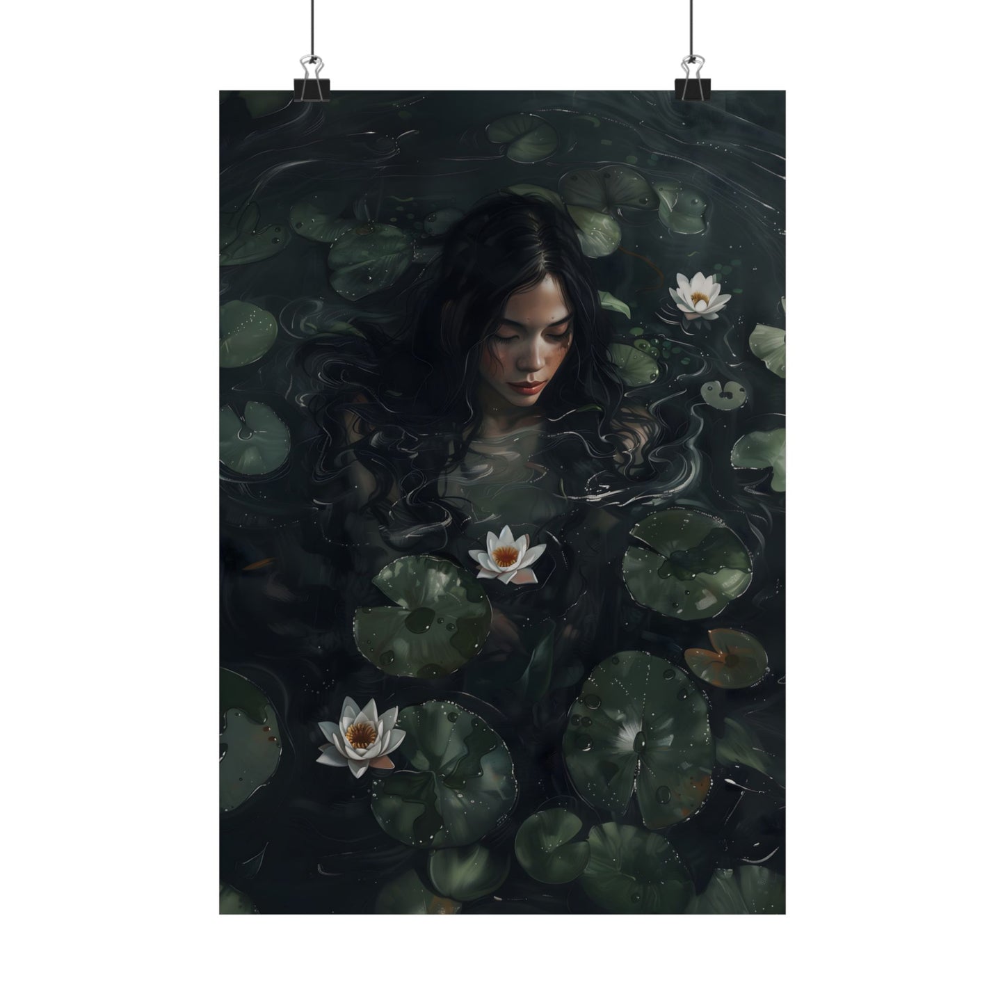 Lotus Girl Art Print