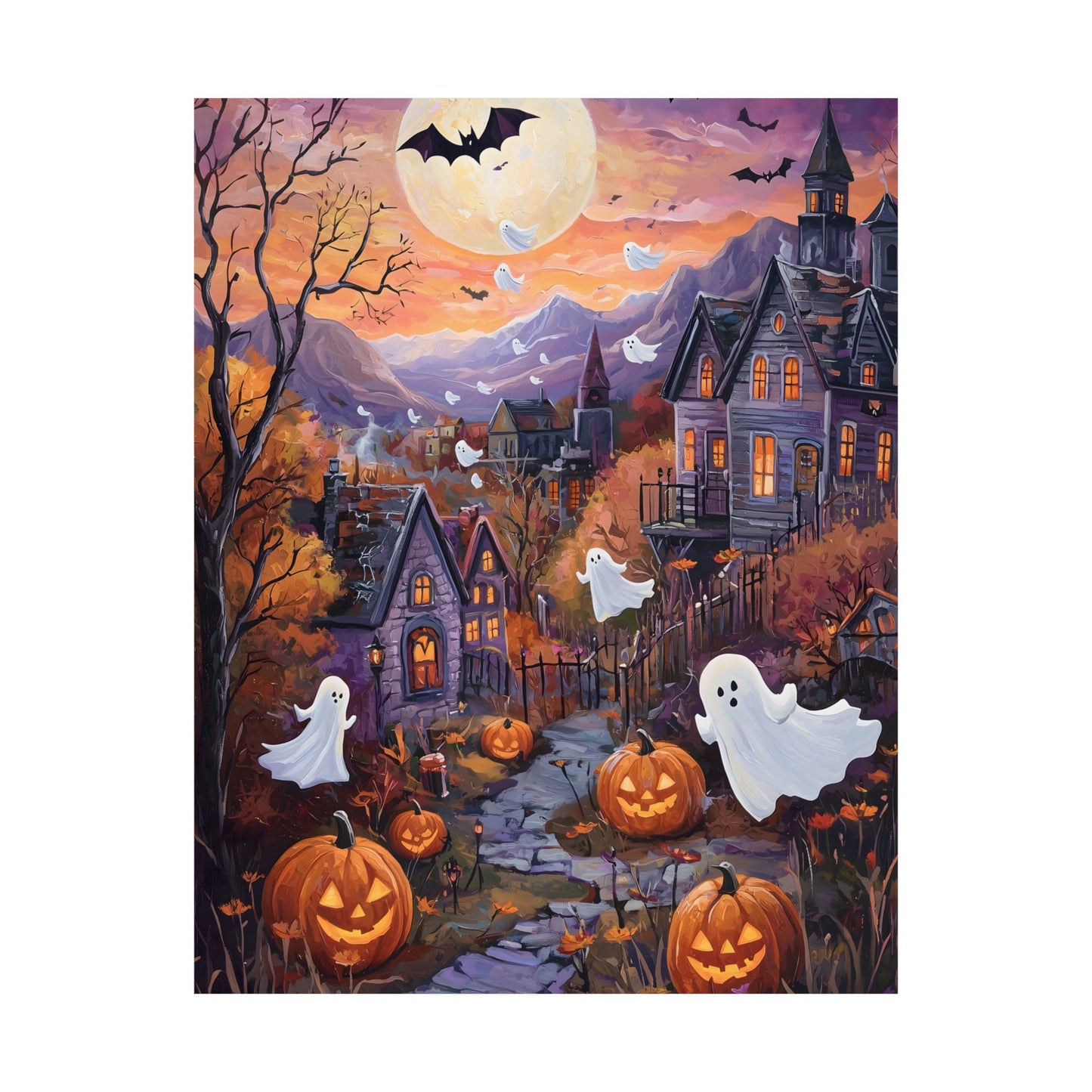 Halloween Town Art Print