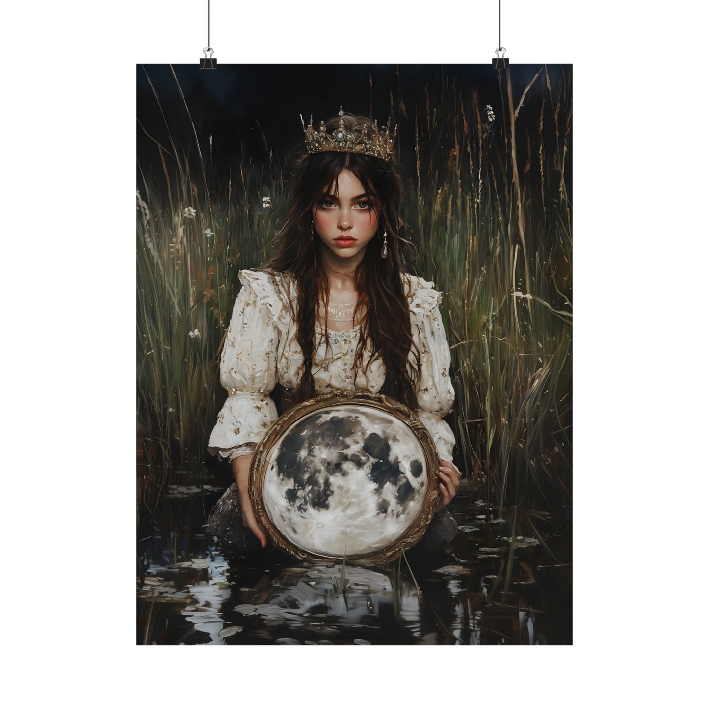 Fullmoon Mirror Art Print