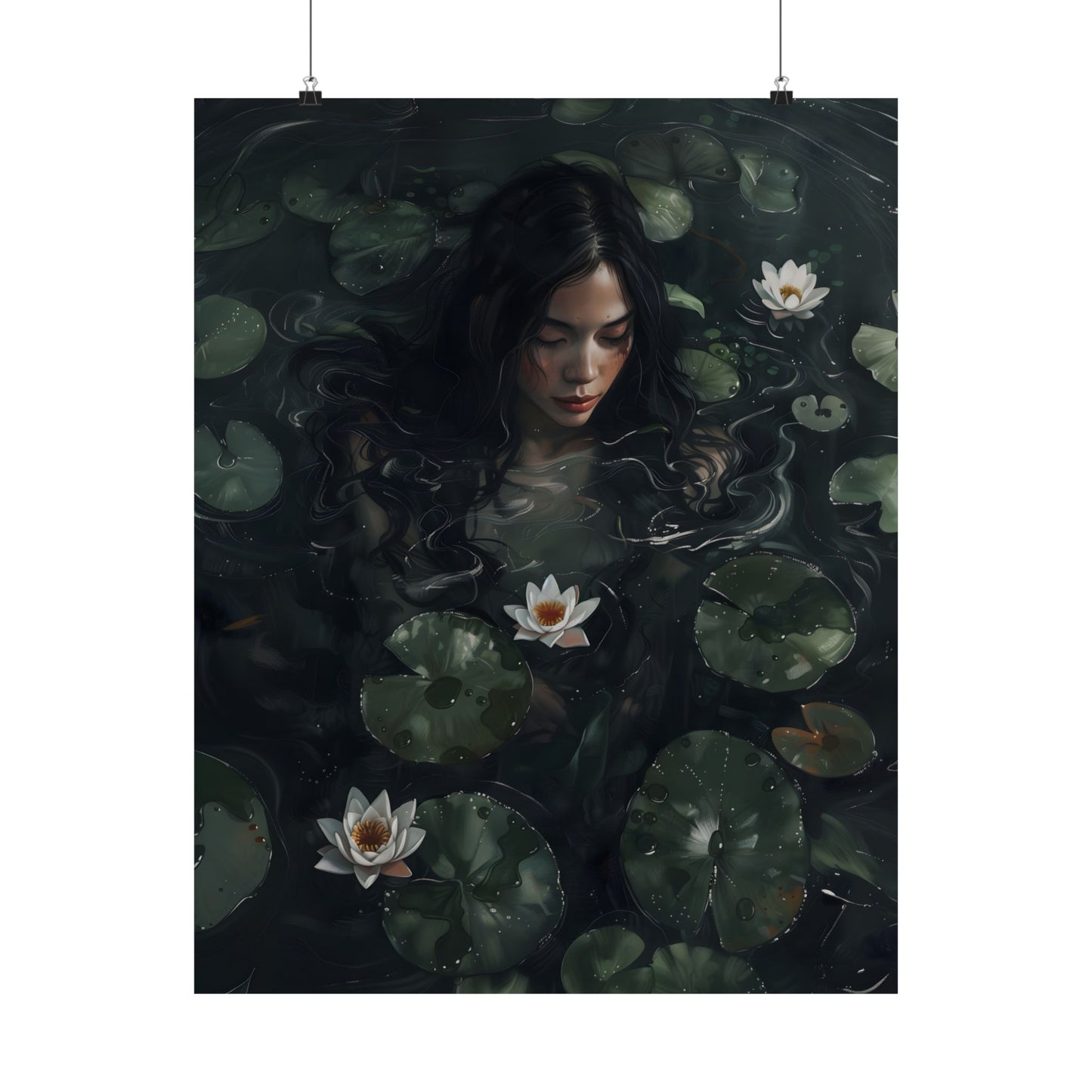 Lotus Girl Art Print