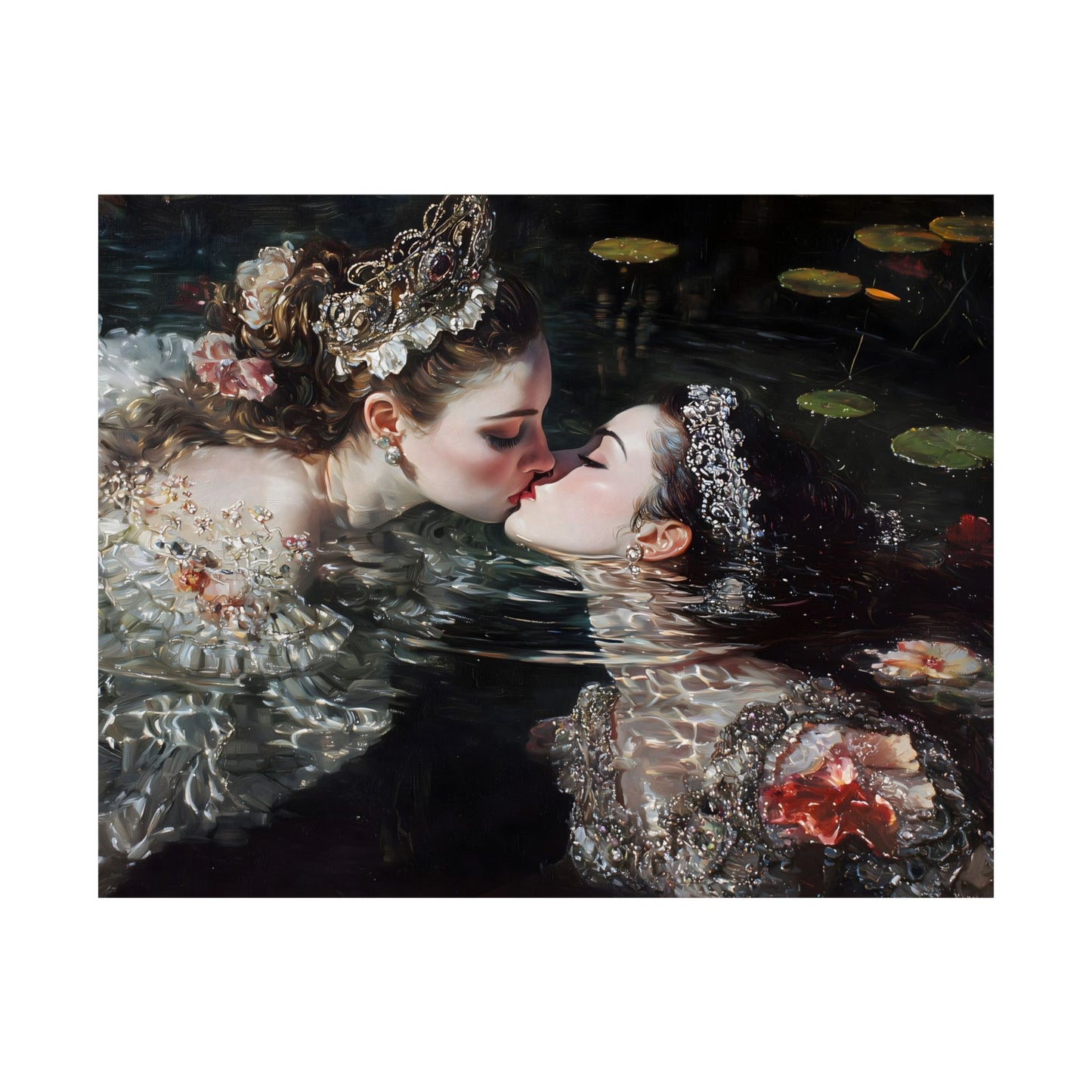 Swimming Queens Art Print