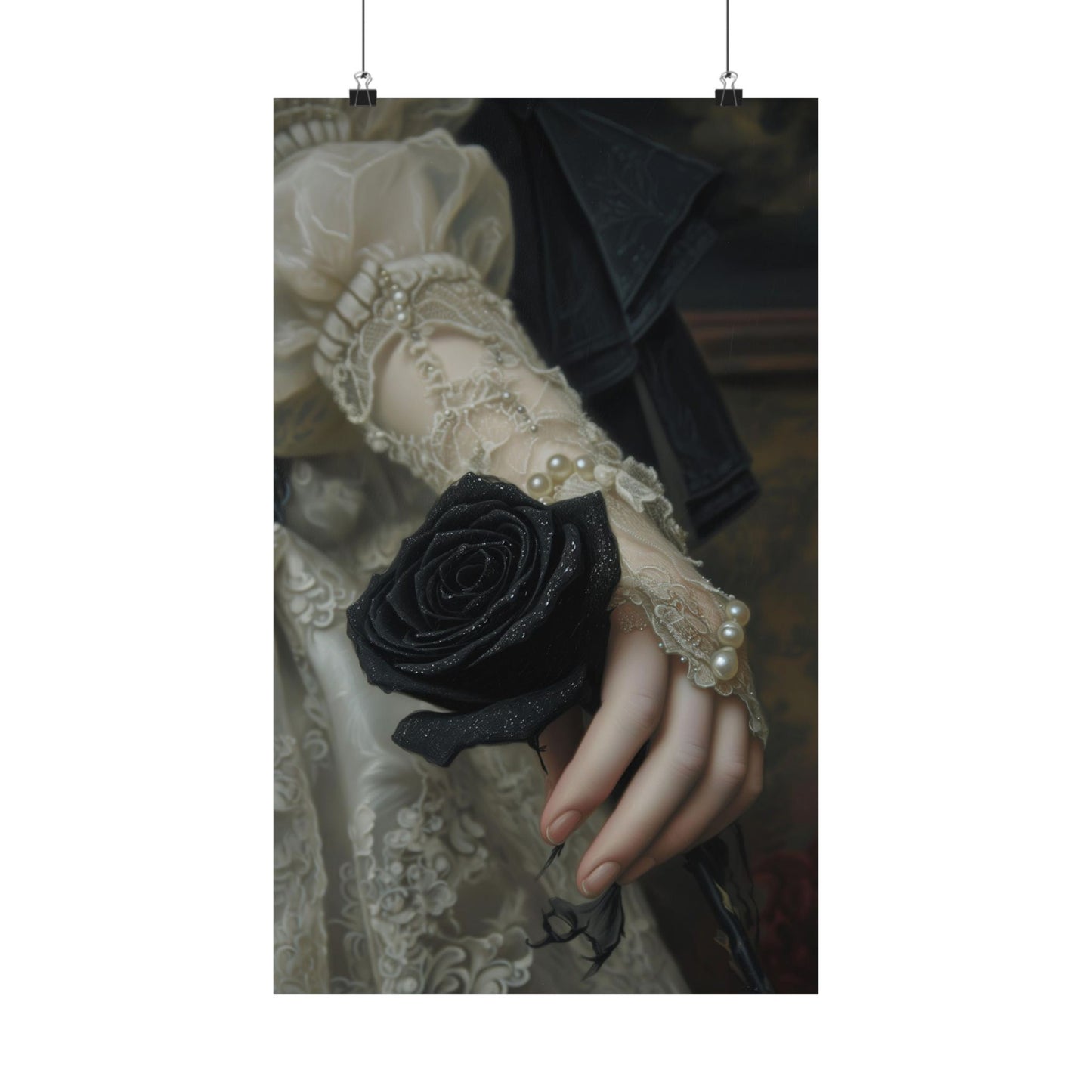 Black Rose Art Print