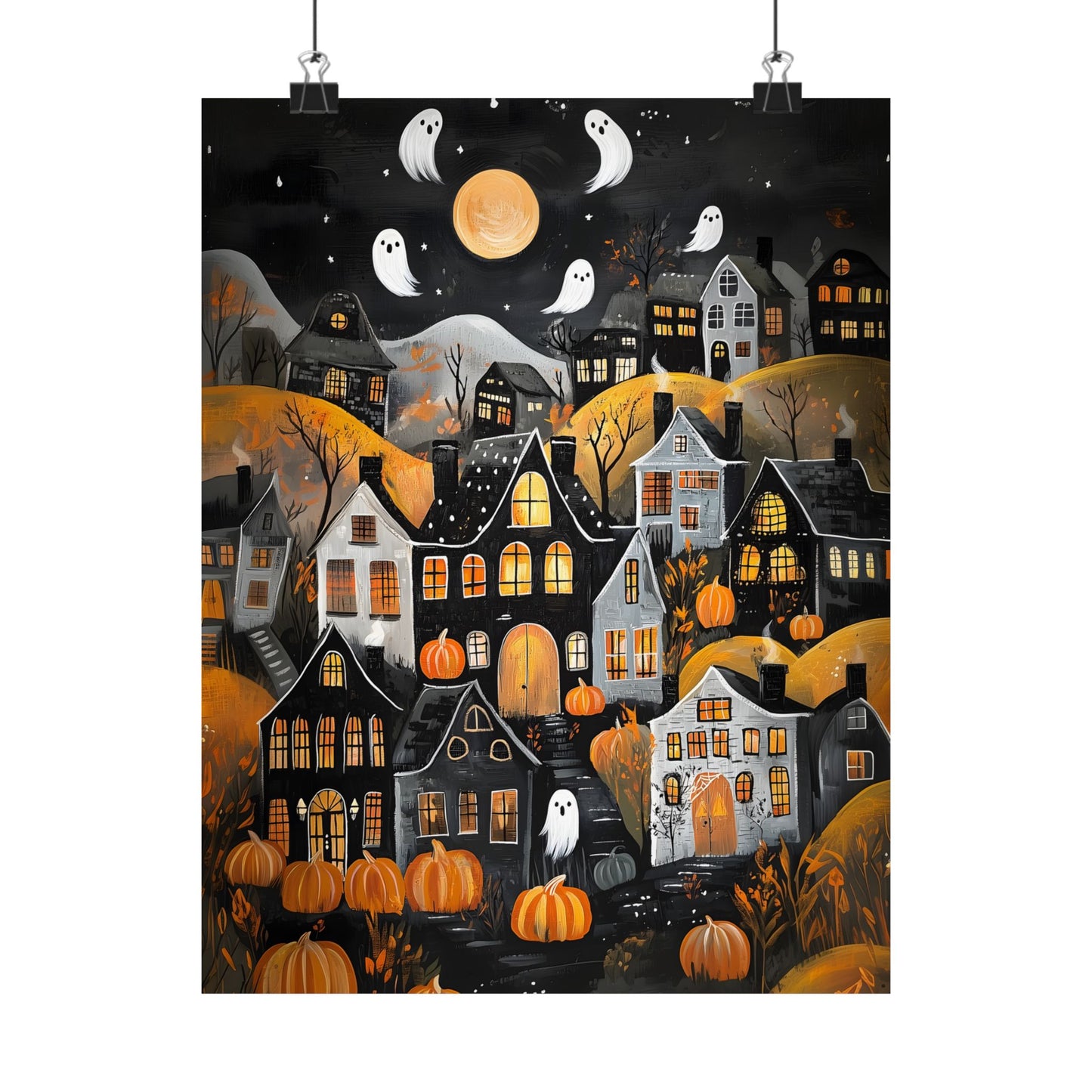 Halloween Town Art Print