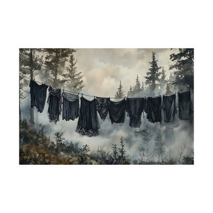 Goth Laundry Day Art Print