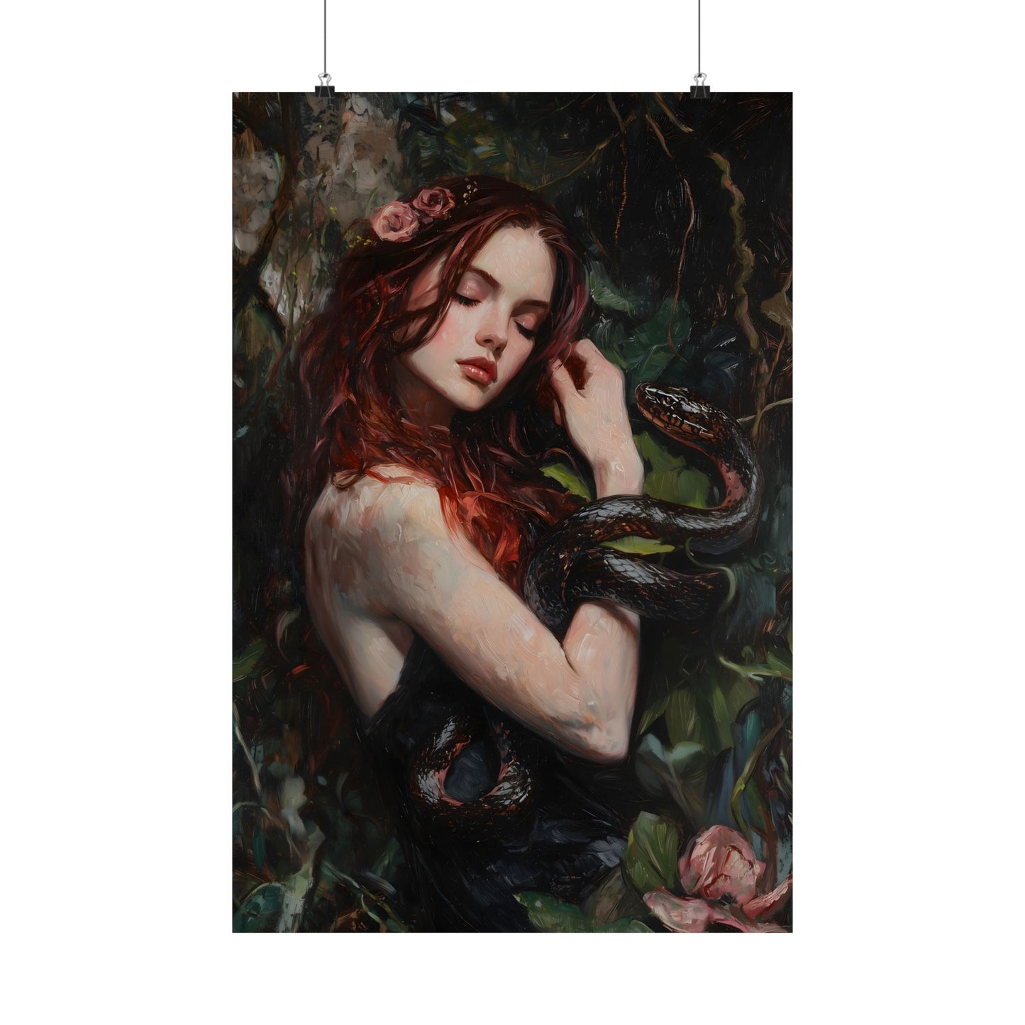 Lilith and Snake Art Print