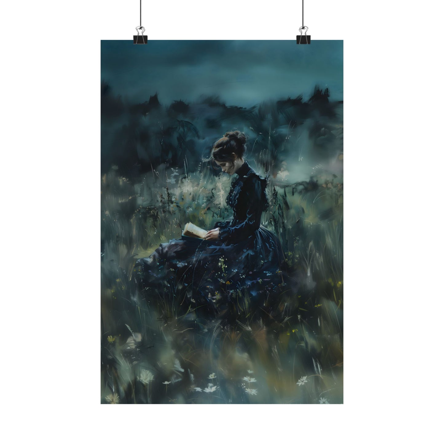 Lady Reader Art Print